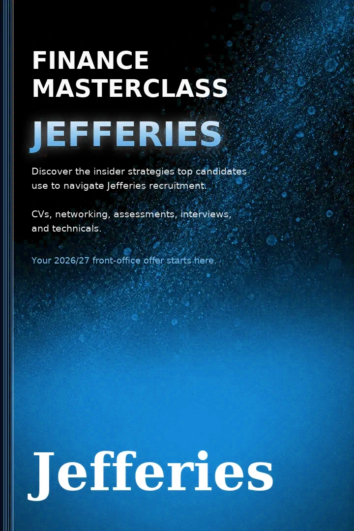 Jefferies Finance Masterclass book cover