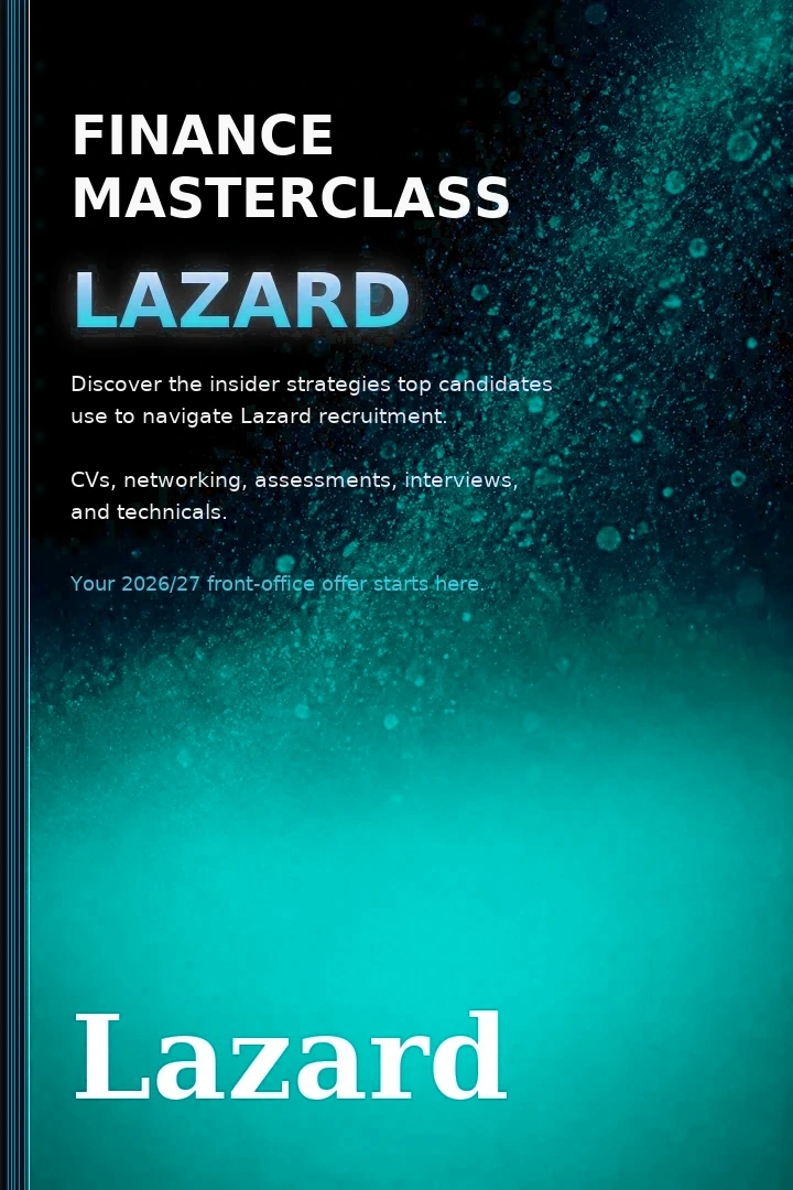 Lazard Finance Masterclass book cover