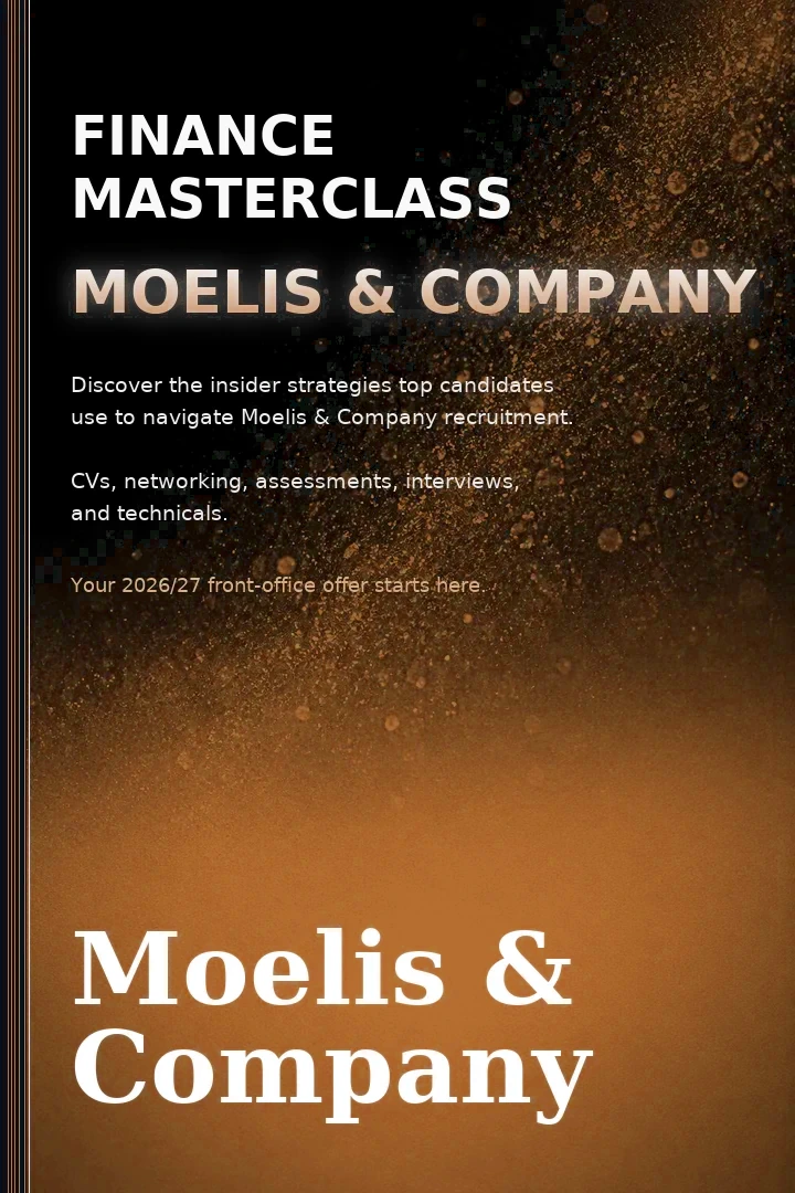 Moelis & Company Finance Masterclass book cover