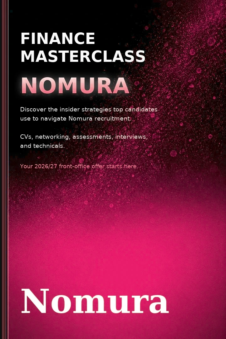 Nomura Finance Masterclass book cover