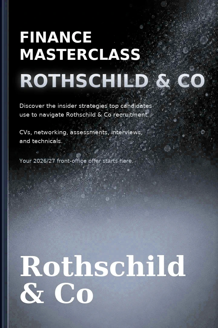 Rothschild & Co Finance Masterclass book cover