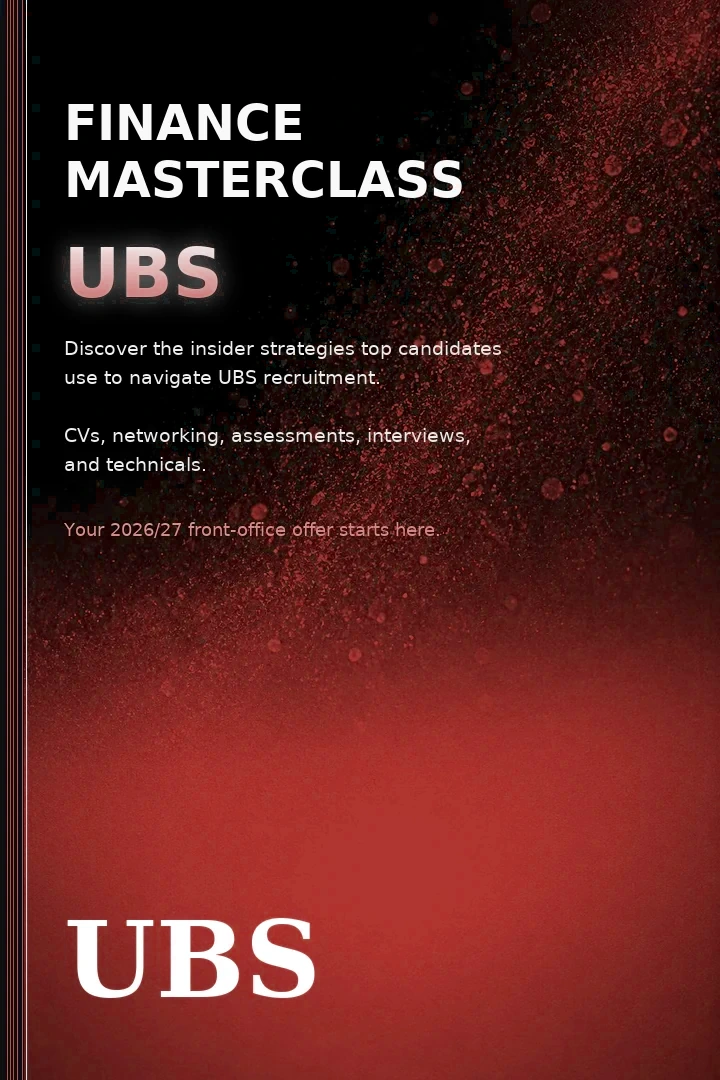 UBS Finance Masterclass book cover